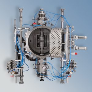 Vacuum furnace open